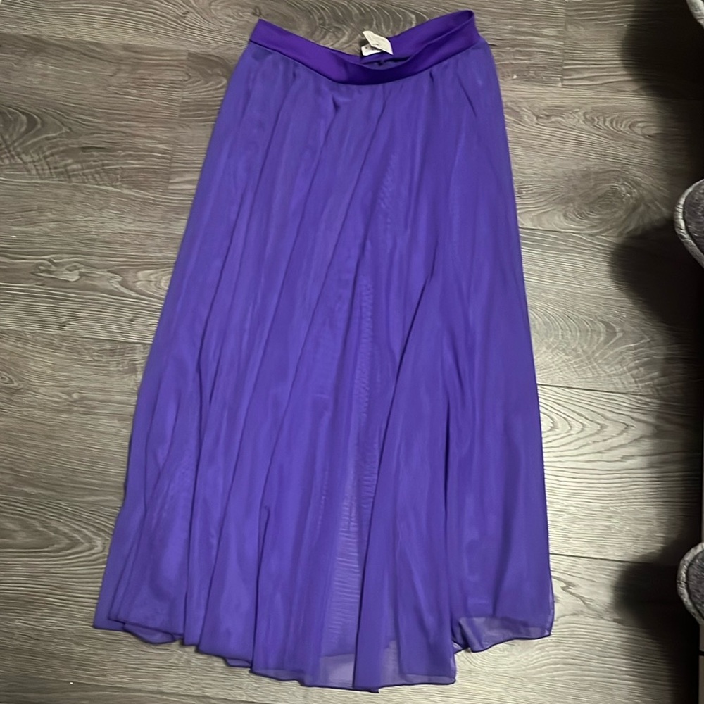 ☀️Purple Sheer Dance Skirt